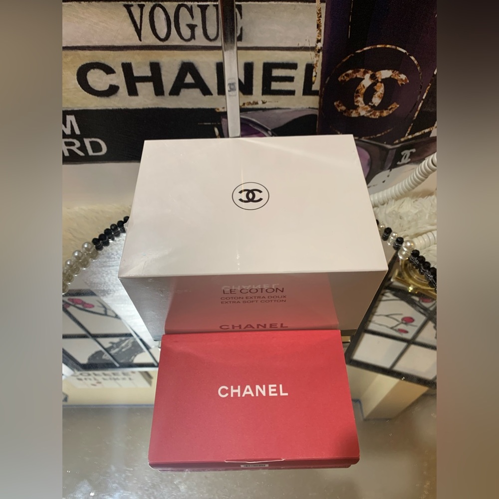 New !CHANEL Le Coton 100 count and a cute Chanel box of samples 😍🙌🏽 - Picture 4 of 6